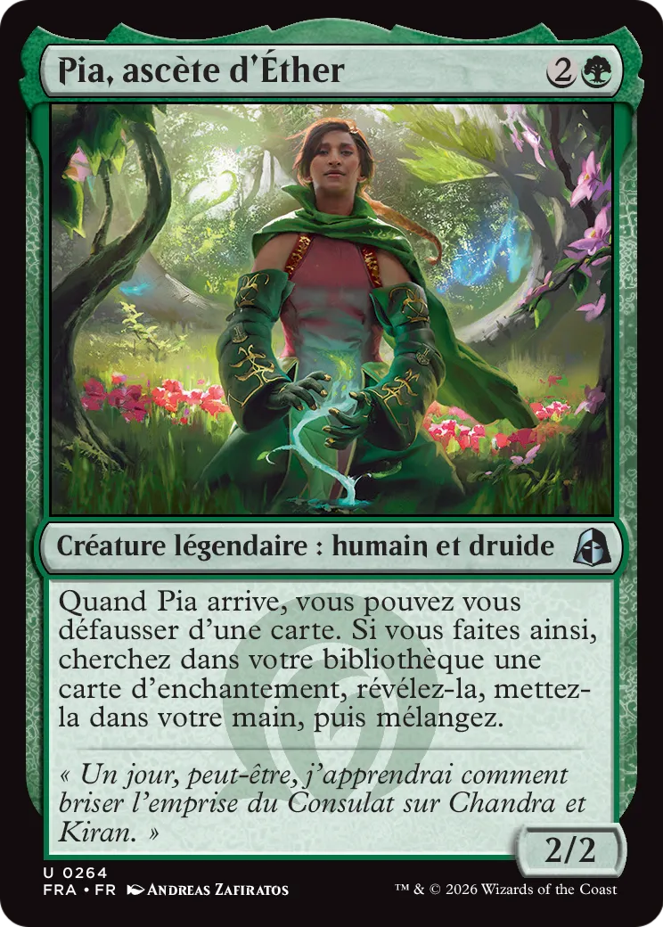 Pia, ascète d'Éther — Reality Fracture — Magic: The Gathering