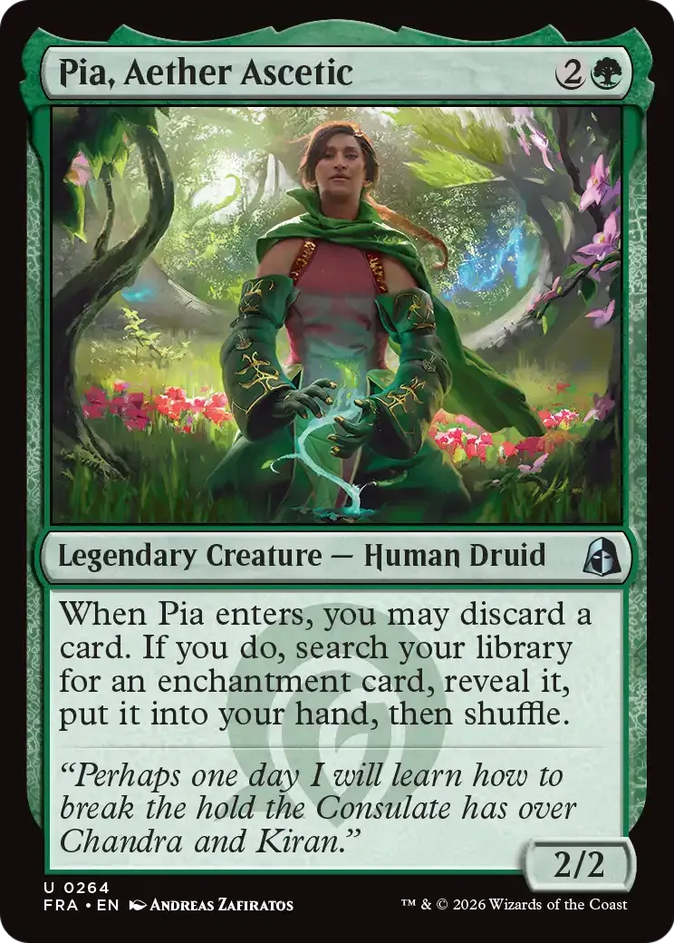 Pia, Aether Ascetic — Reality Fracture — Magic: The Gathering
