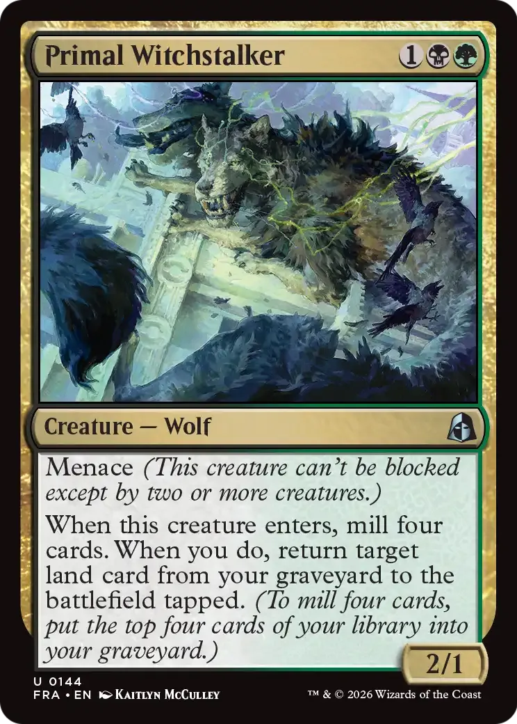 Pisteur de sorcière primitif — Reality Fracture — Magic: The Gathering
