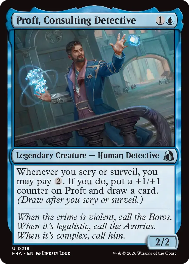 Proft, détective consultant — Reality Fracture — Magic: The Gathering