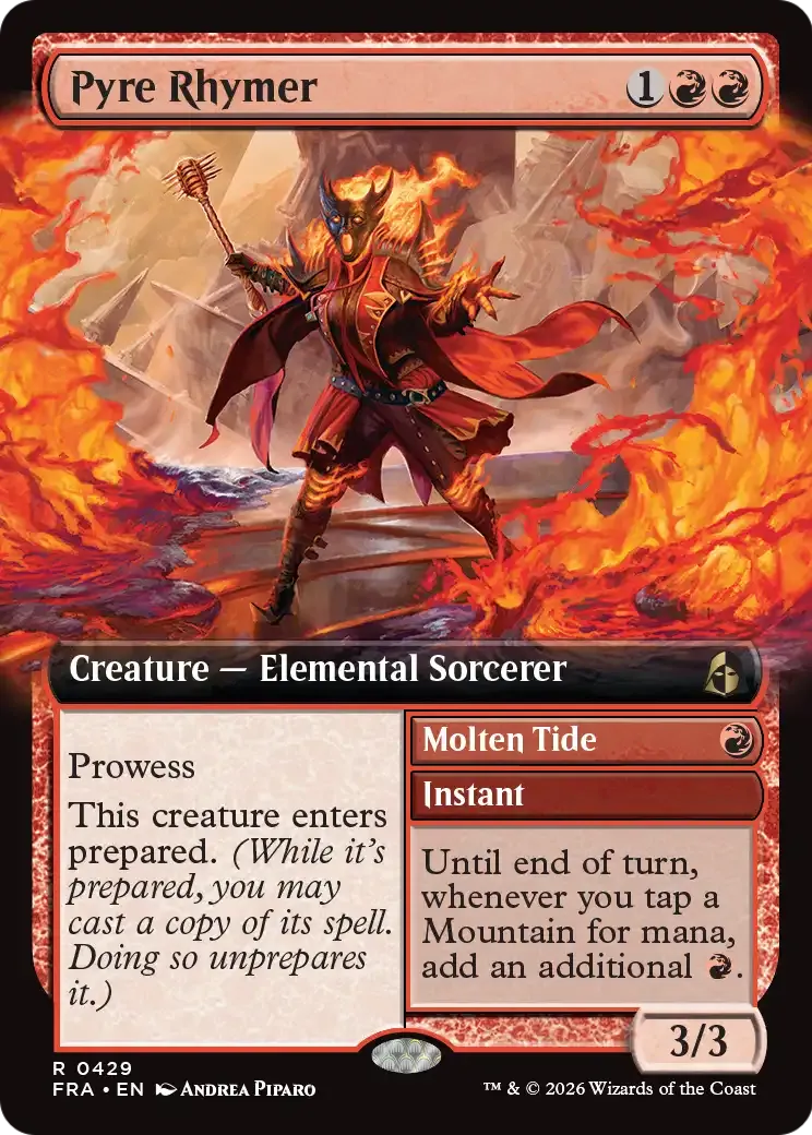 Pyre Rhymer // Molten Tide — Reality Fracture — Magic: The Gathering