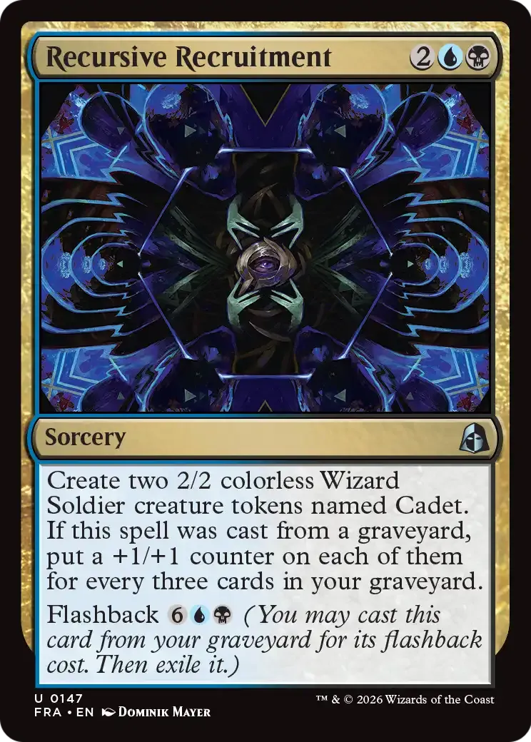 Recrutement récursif — Reality Fracture — Magic: The Gathering