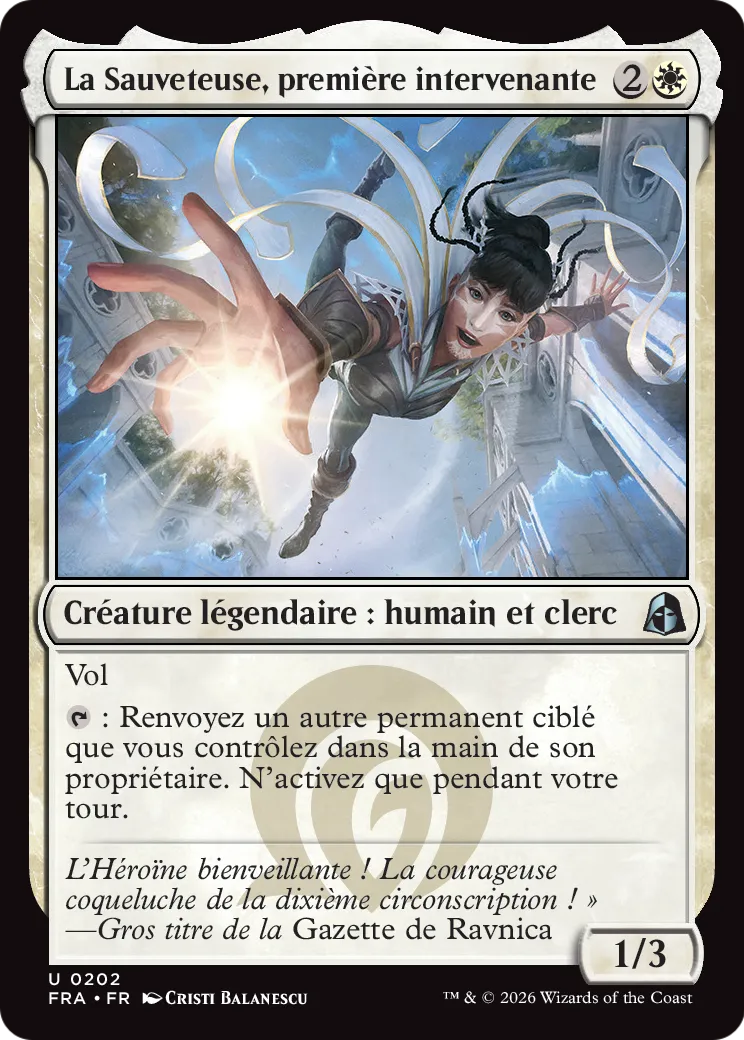 La Sauveteuse, première intervenante — Reality Fracture — Magic: The Gathering