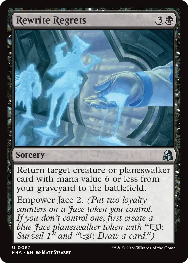 Réécrire ses regrets — Reality Fracture — Magic: The Gathering