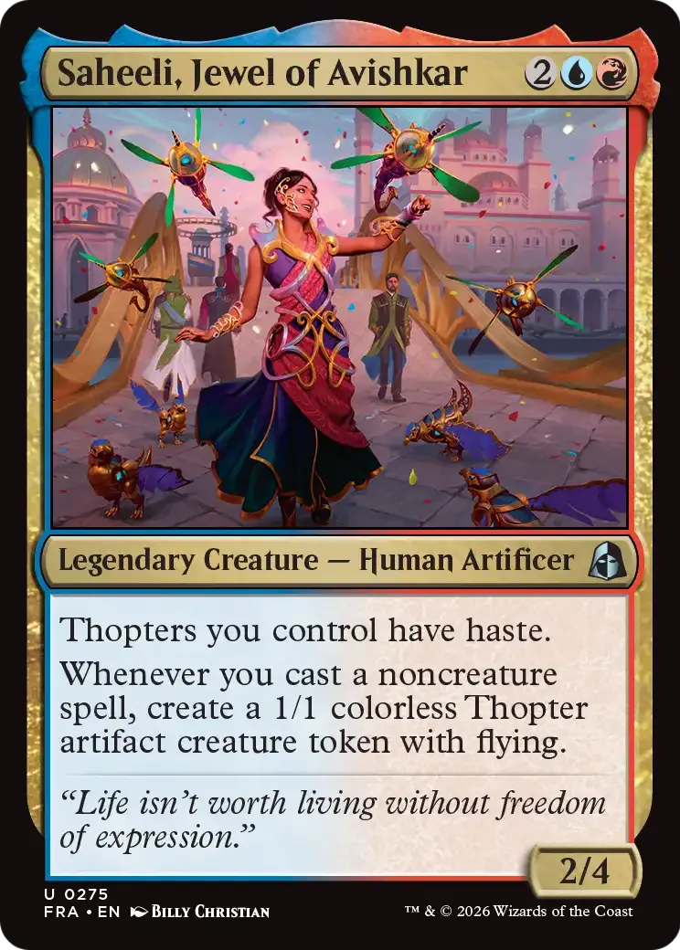 Saheeli, joyau d'Avishkar — Reality Fracture — Magic: The Gathering