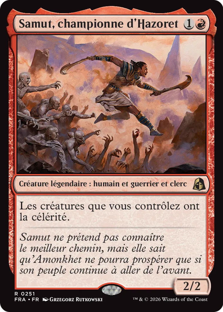 Samut, championne d'Hazoret — Reality Fracture — Magic: The Gathering