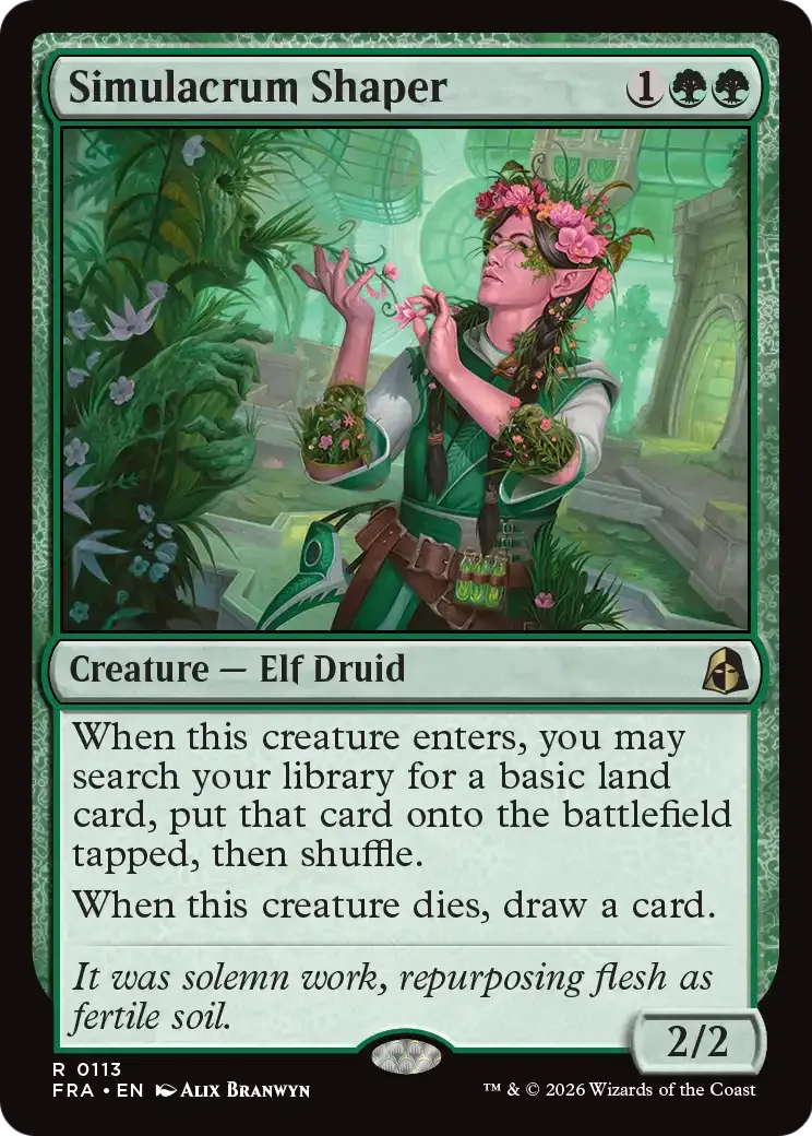 Simulacrum Shaper — Reality Fracture — Magic: The Gathering