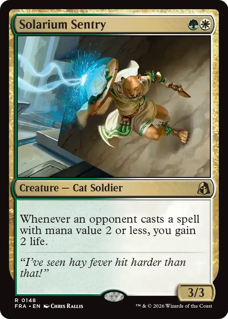 Sentinelle du solarium — Reality Fracture — Magic: The Gathering