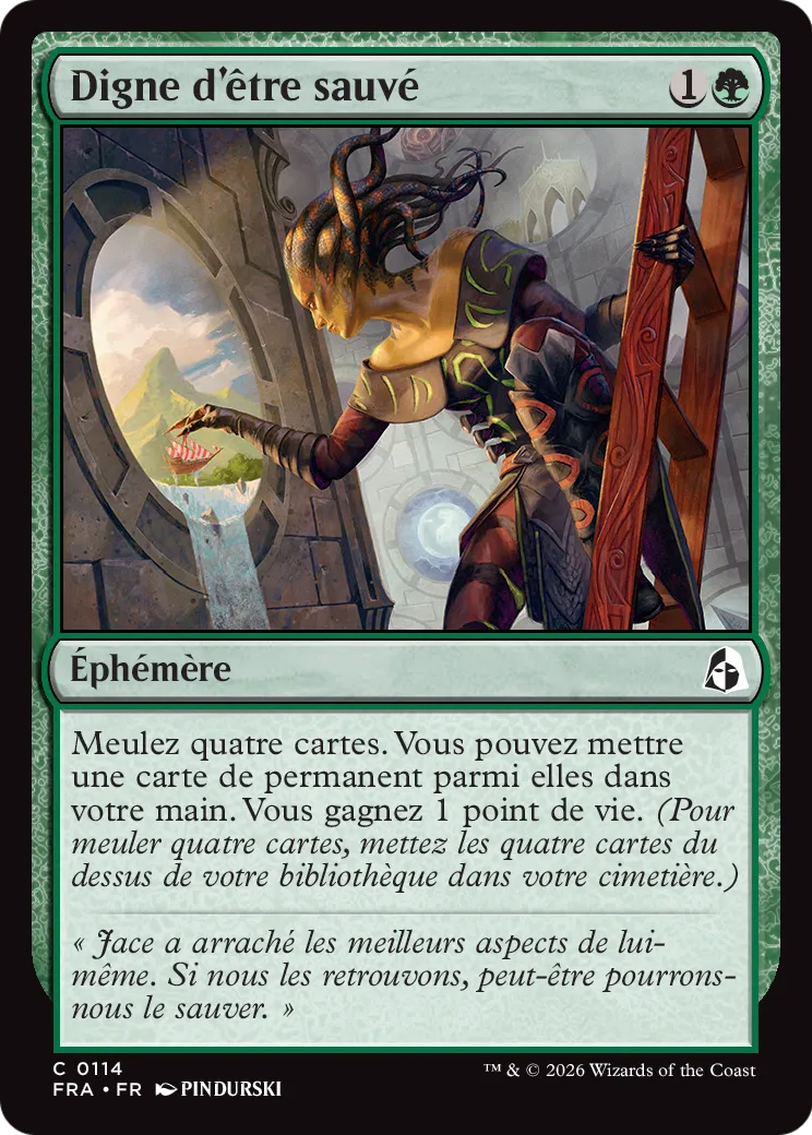 Digne d'être sauvé — Reality Fracture — Magic: The Gathering