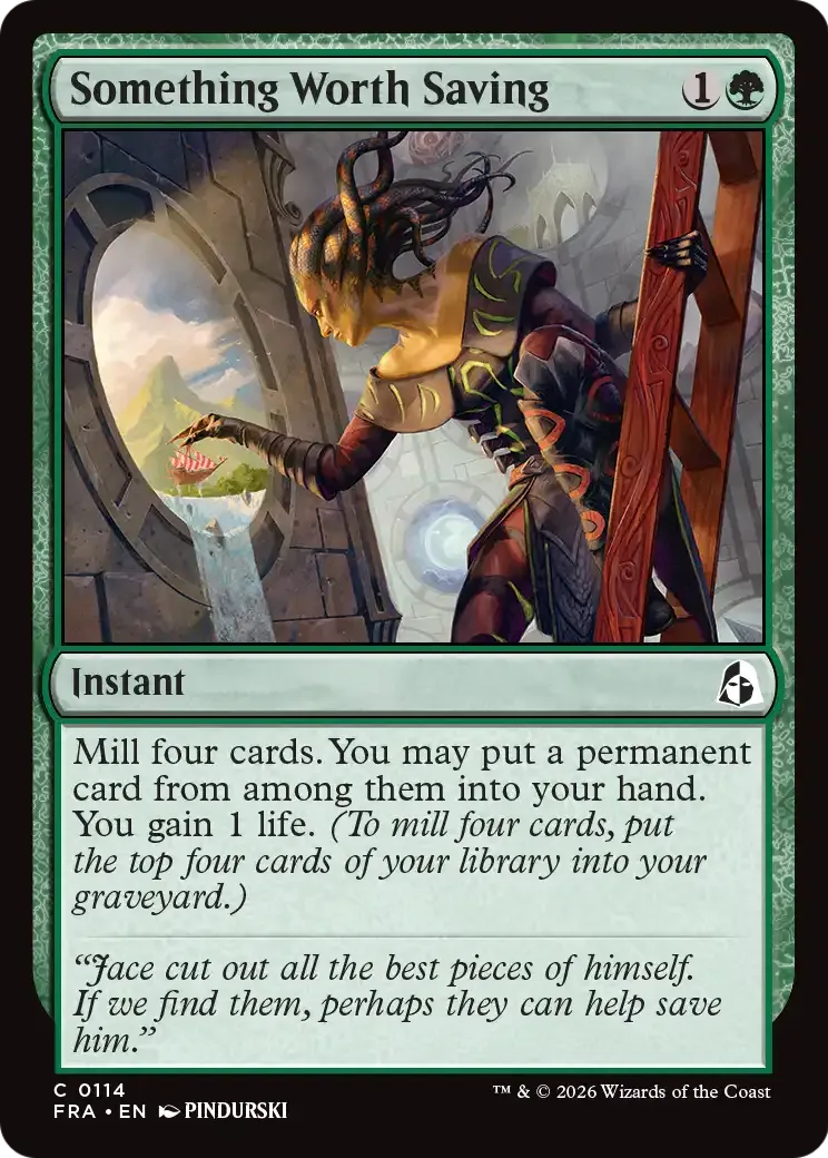 Something Worth Saving — Reality Fracture — Magic: The Gathering