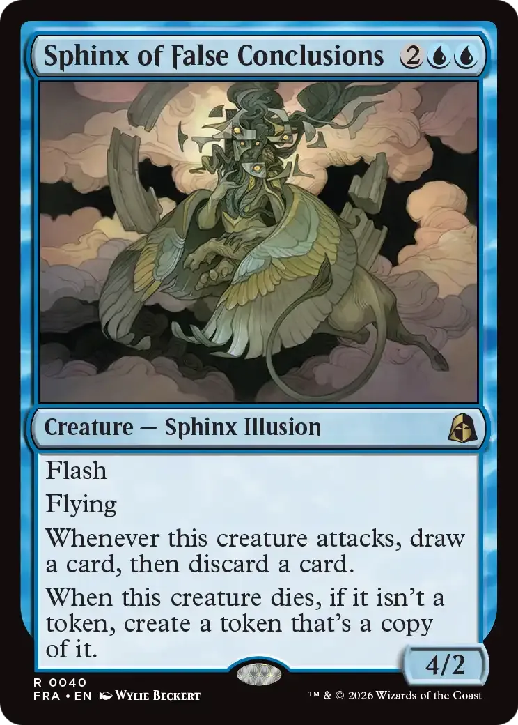 Sphinx of False Conclusions — Reality Fracture — Magic: The Gathering