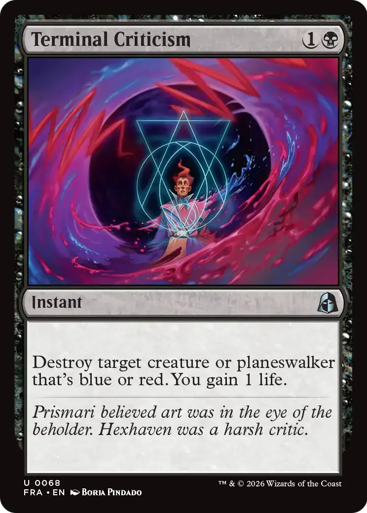 Terminal Criticism — Reality Fracture — Magic: The Gathering