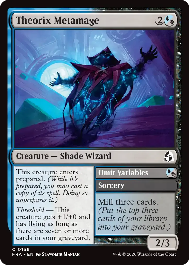Theorix Metamage // Omit Variables — Reality Fracture — Magic: The Gathering