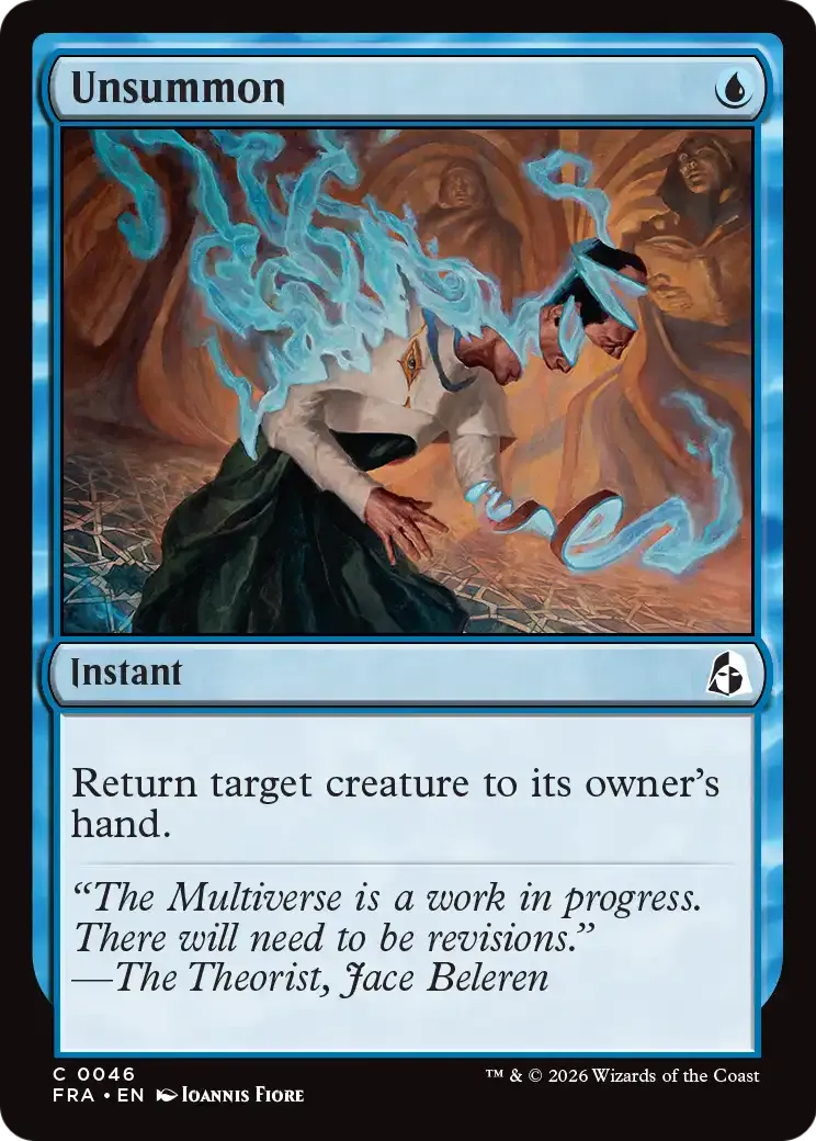Unsummon — Reality Fracture — Magic: The Gathering