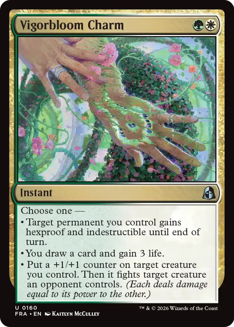 Vigorbloom Charm — Reality Fracture — Magic: The Gathering
