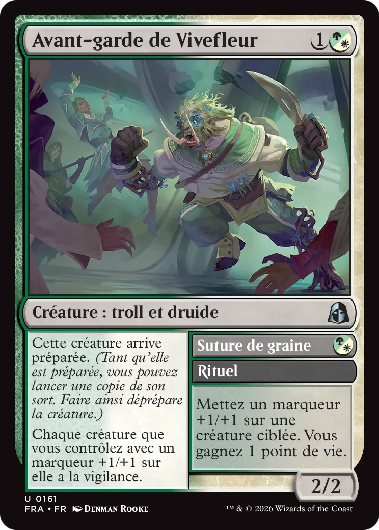 Avant-garde de Vivefleur // Seed Suture — Reality Fracture — Magic: The Gathering
