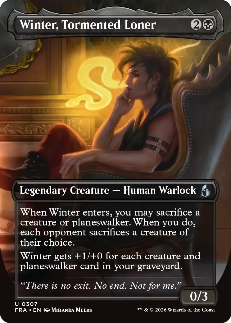 Winter, Tormented Loner — Reality Fracture — Magic: The Gathering