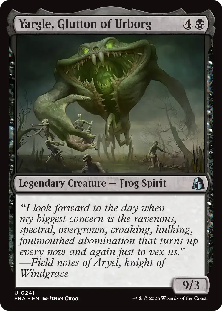 Yargle, Glutton of Urborg — Reality Fracture — Magic: The Gathering
