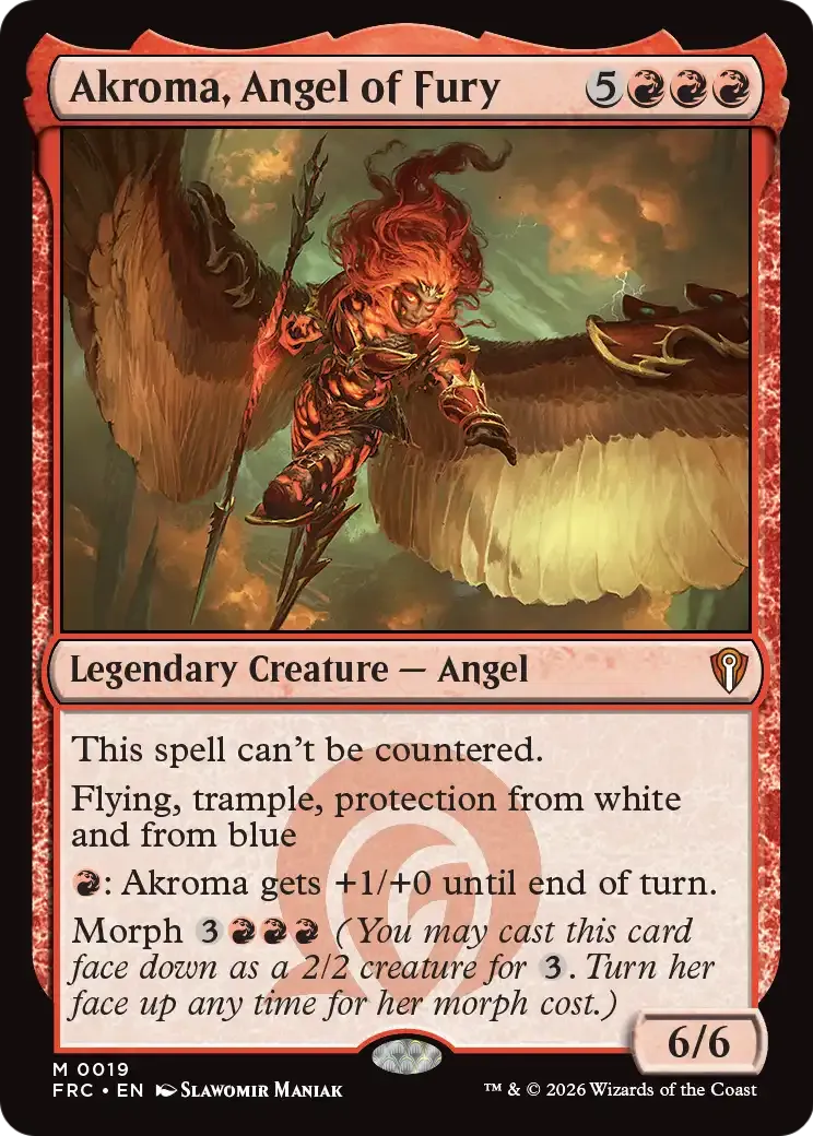 Akroma, Angel of Fury — Reality Fracture Commander — Magic: The Gathering