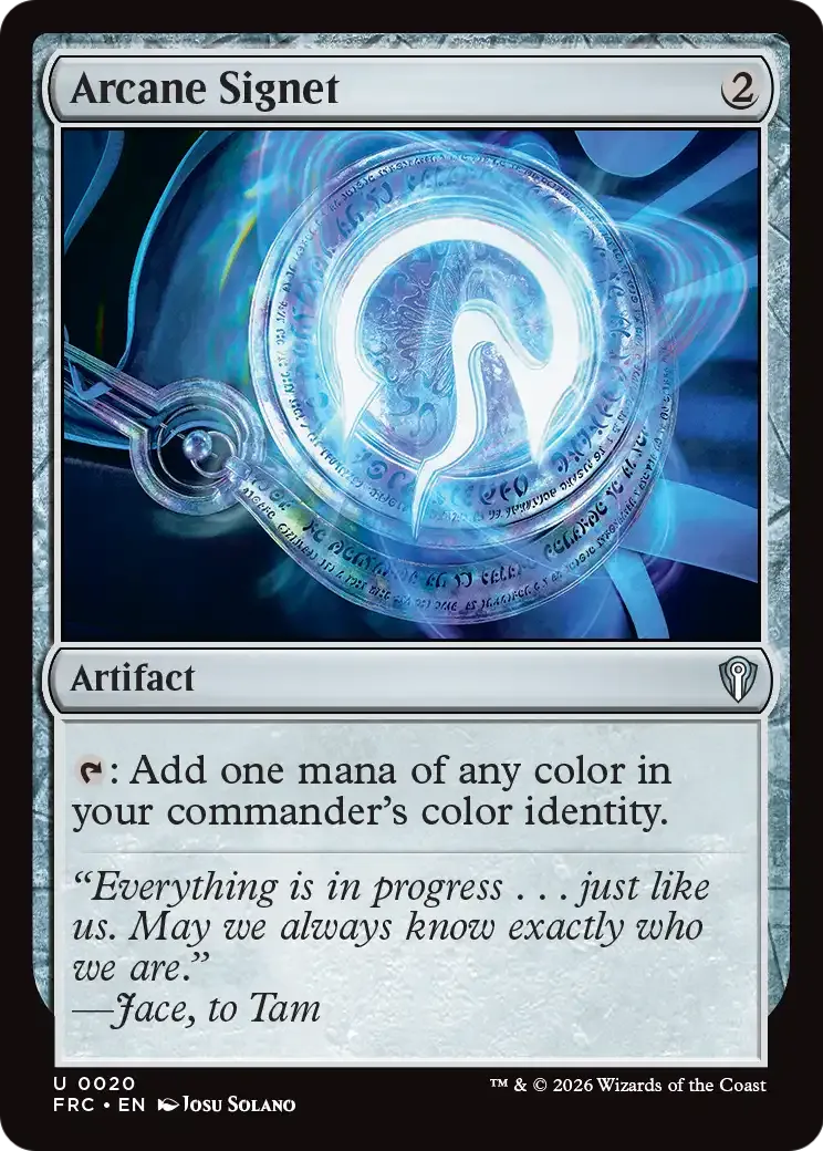 Arcane Signet — Reality Fracture Commander — Magic: The Gathering