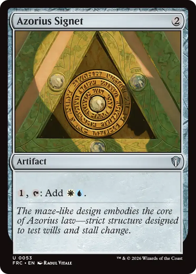 Cachet d'Azorius — Reality Fracture Commander — Magic: The Gathering