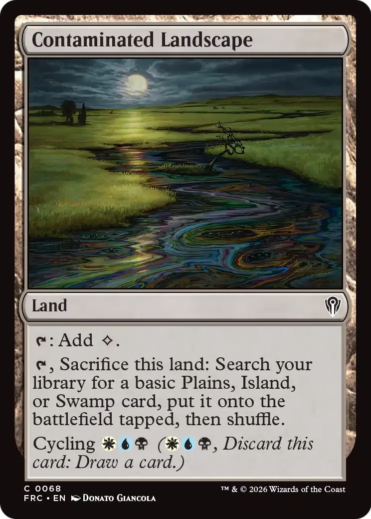 Paysage contaminé — Reality Fracture Commander — Magic: The Gathering