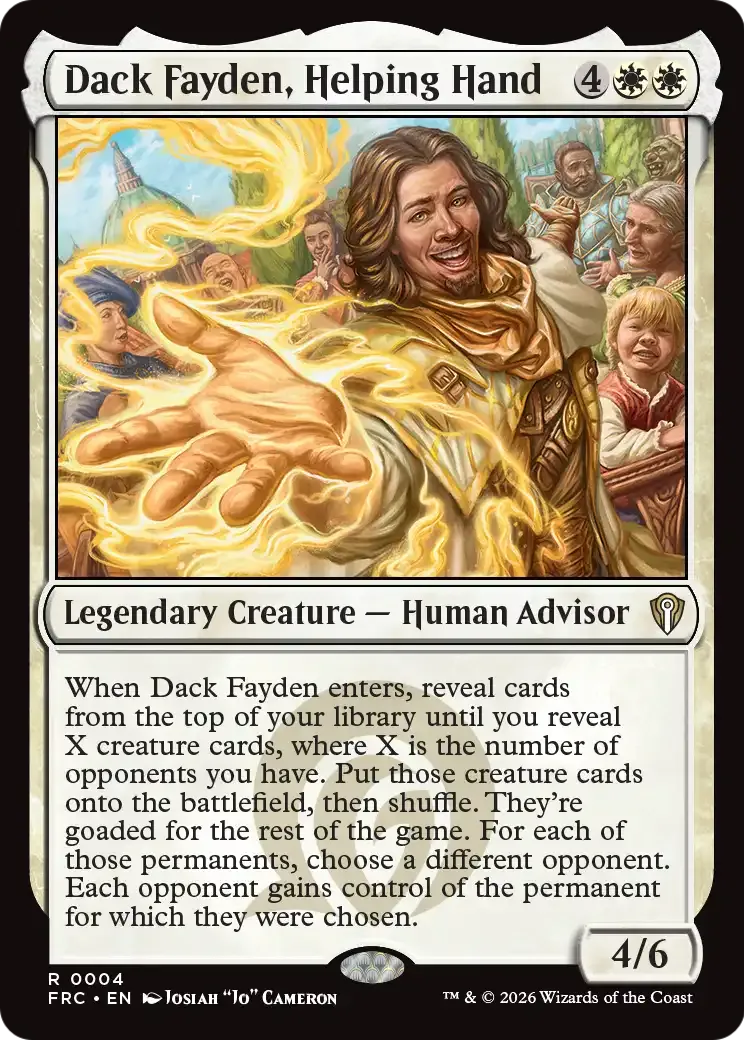 Dack Fayden, Helping Hand — Reality Fracture Commander — Magic: The Gathering