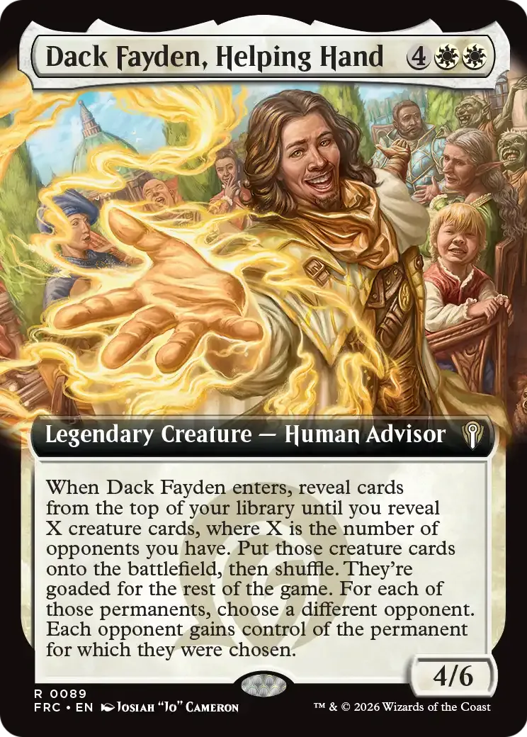 Dack Fayden, Helping Hand — Reality Fracture Commander — Magic: The Gathering