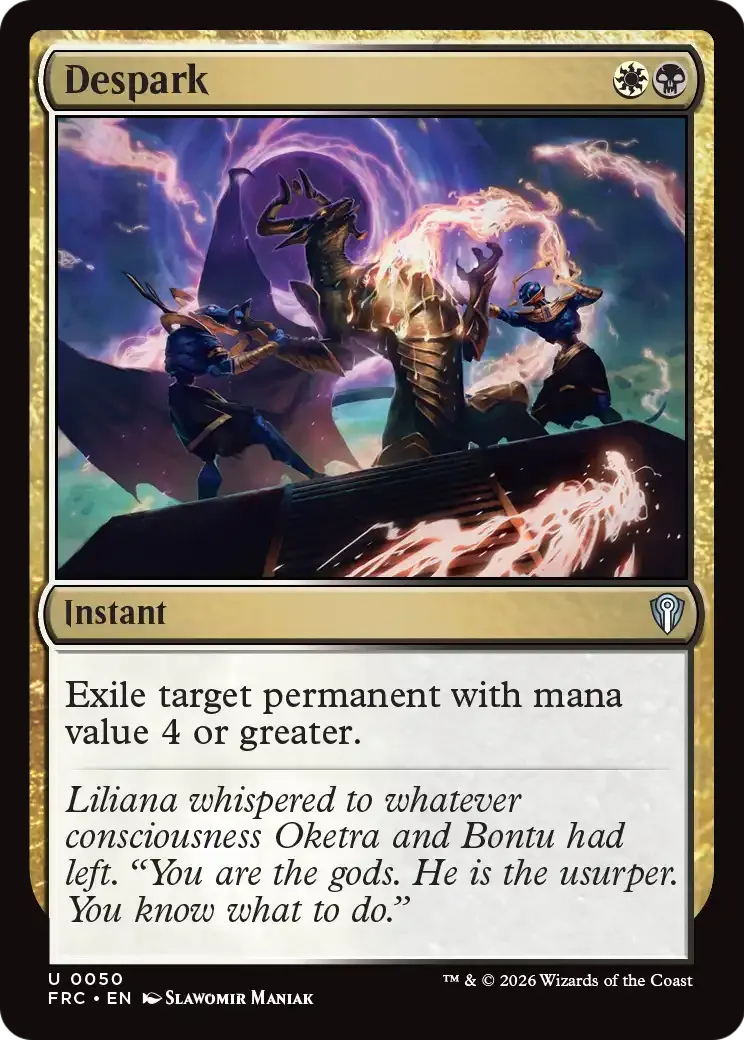 Suppression d'étincelle — Reality Fracture Commander — Magic: The Gathering