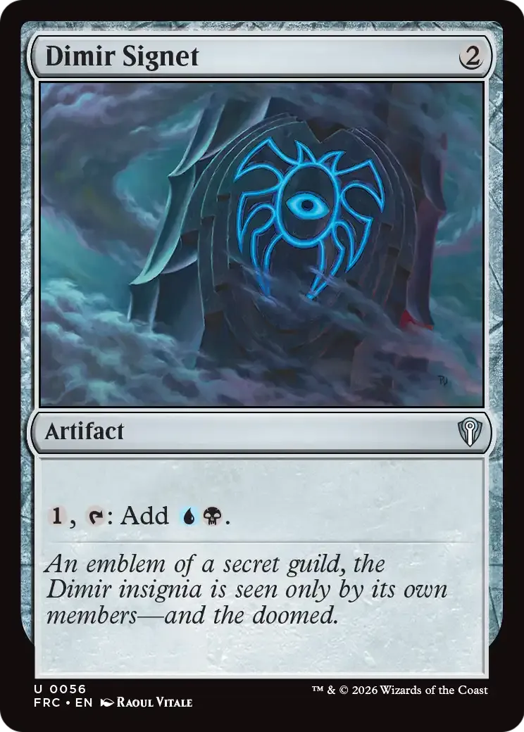 Dimir Signet — Reality Fracture Commander — Magic: The Gathering