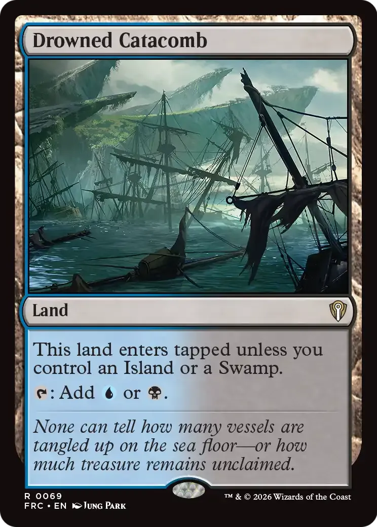 Drowned Catacomb — Reality Fracture Commander — Magic: The Gathering