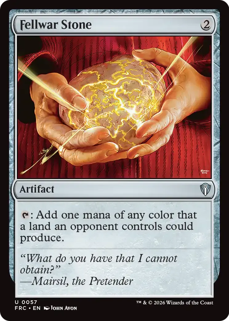 Fellwar Stone — Reality Fracture Commander — Magic: The Gathering