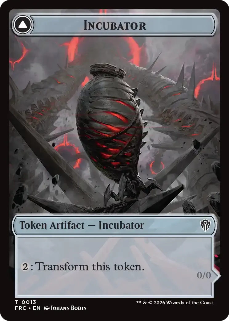 Incubator // Phyrexian — Reality Fracture Commander — Magic: The Gathering