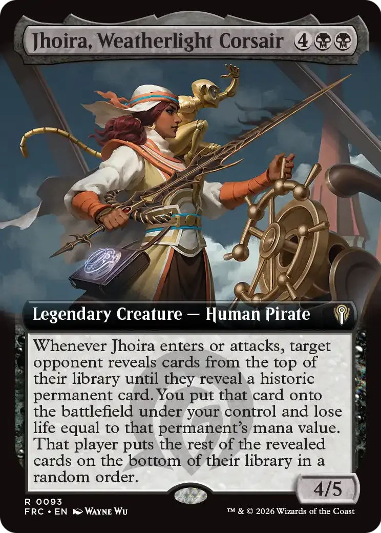 Jhoira, Weatherlight Corsair — Reality Fracture Commander — Magic: The Gathering