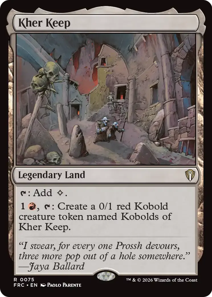 Kher Keep — Reality Fracture Commander — Magic: The Gathering