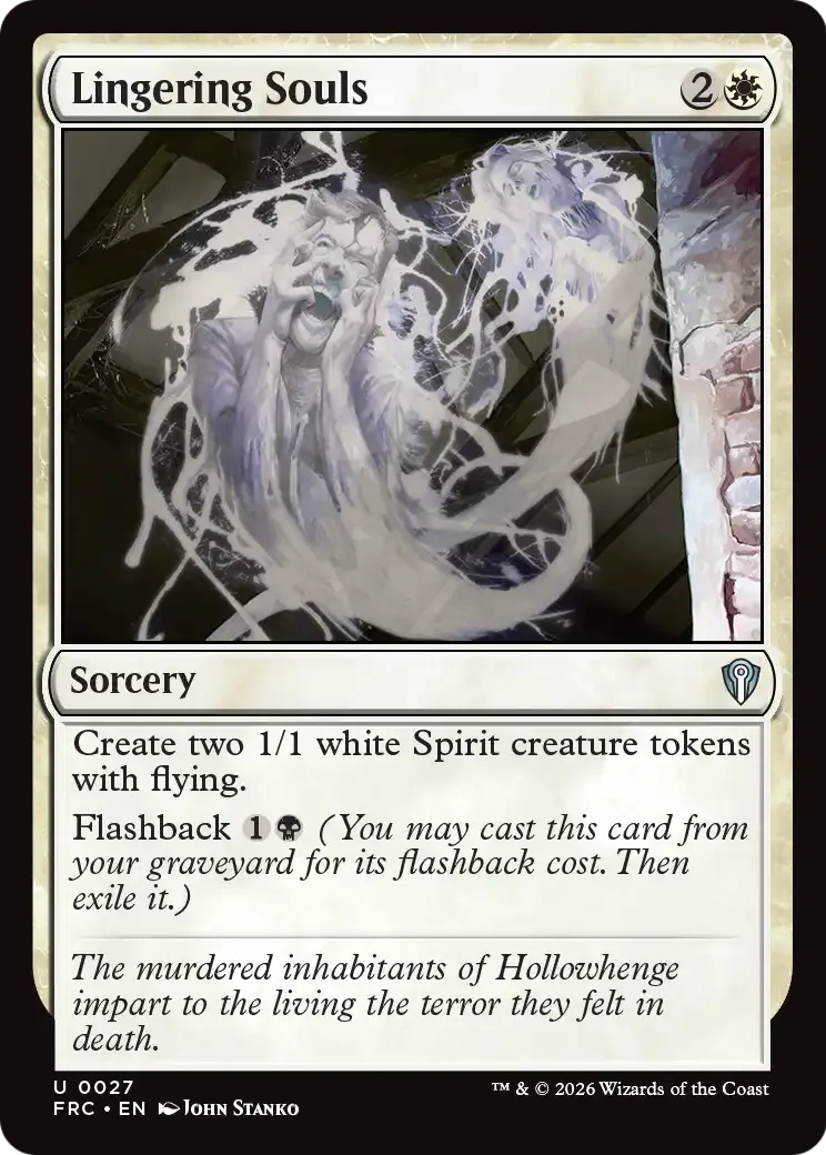 Lingering Souls — Reality Fracture Commander — Magic: The Gathering