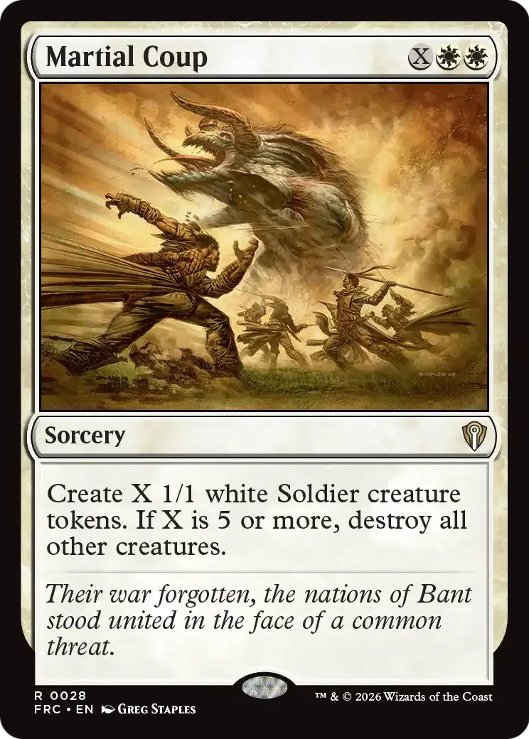 Coup d'état militaire — Reality Fracture Commander — Magic: The Gathering