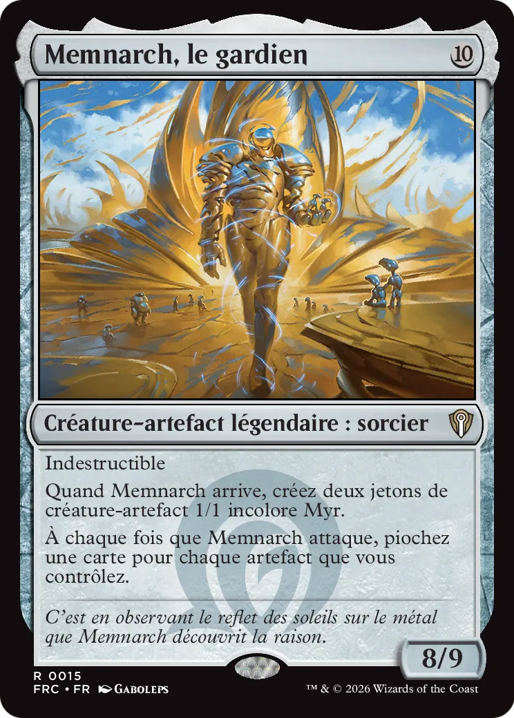 Memnarch, le gardien — Reality Fracture Commander — Magic: The Gathering