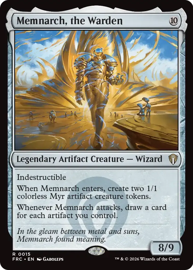 Memnarch, the Warden — Reality Fracture Commander — Magic: The Gathering