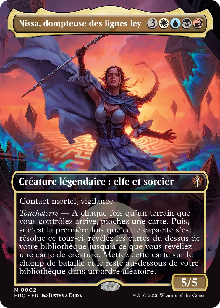 Nissa, dompteuse des lignes ley — Reality Fracture Commander — Magic: The Gathering