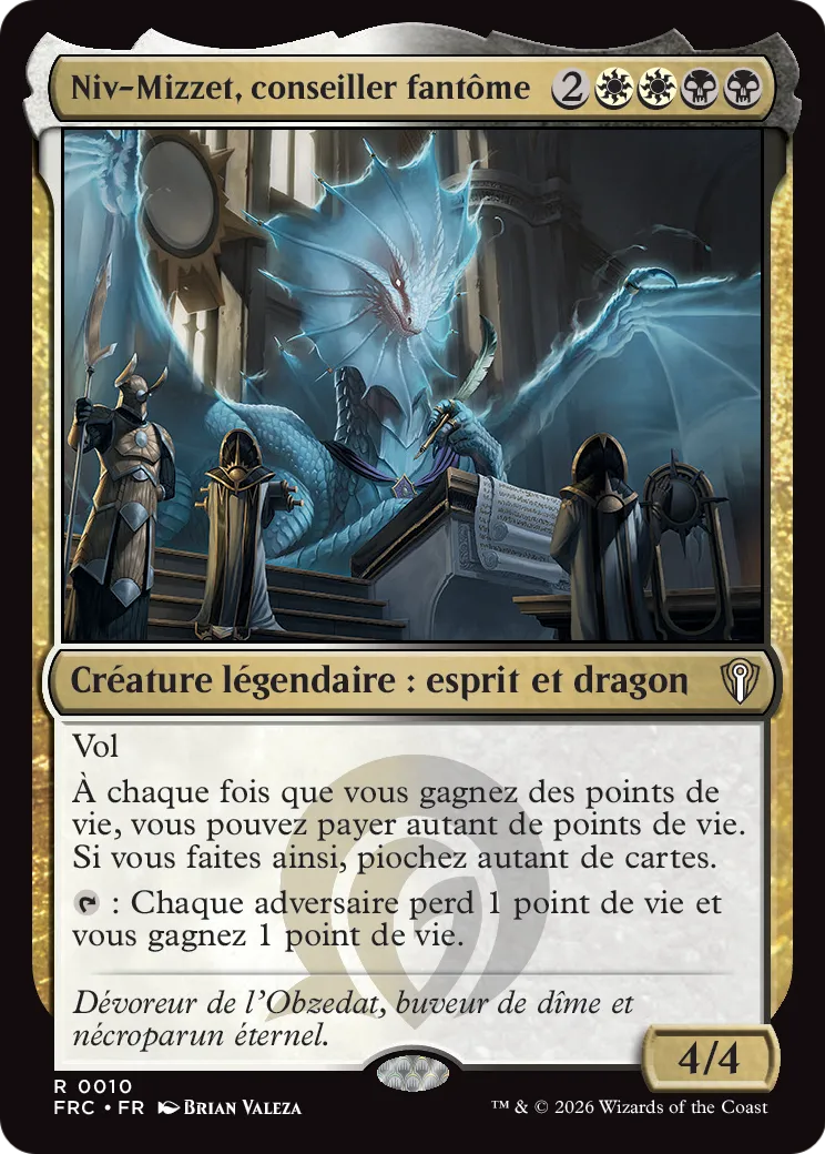 Niv-Mizzet, conseiller fantôme — Reality Fracture Commander — Magic: The Gathering