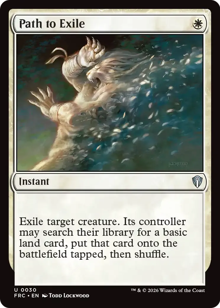 Path to Exile — Reality Fracture Commander — Magic: The Gathering