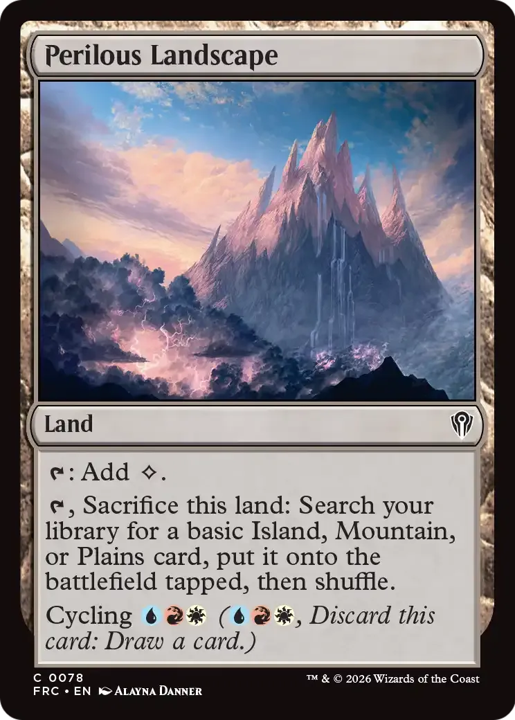 Perilous Landscape — Reality Fracture Commander — Magic: The Gathering