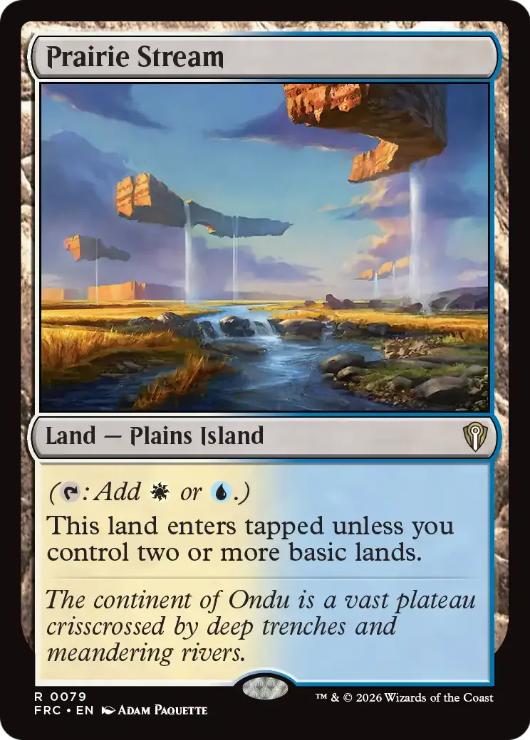Prairie Stream — Reality Fracture Commander — Magic: The Gathering