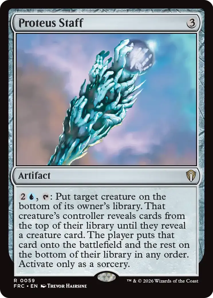 Proteus Staff — Reality Fracture Commander — Magic: The Gathering