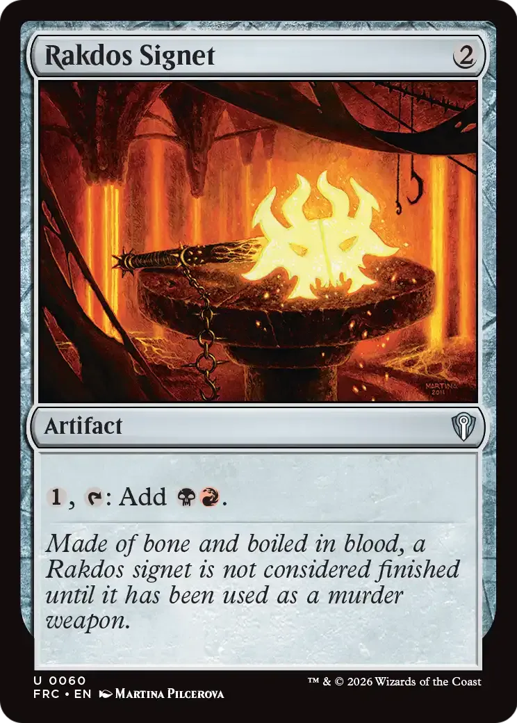 Rakdos Signet — Reality Fracture Commander — Magic: The Gathering
