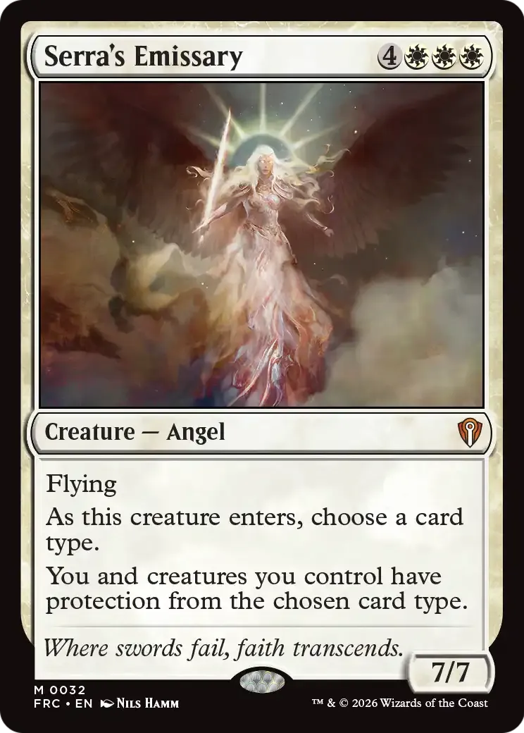 Serra's Emissary — Reality Fracture Commander — Magic: The Gathering