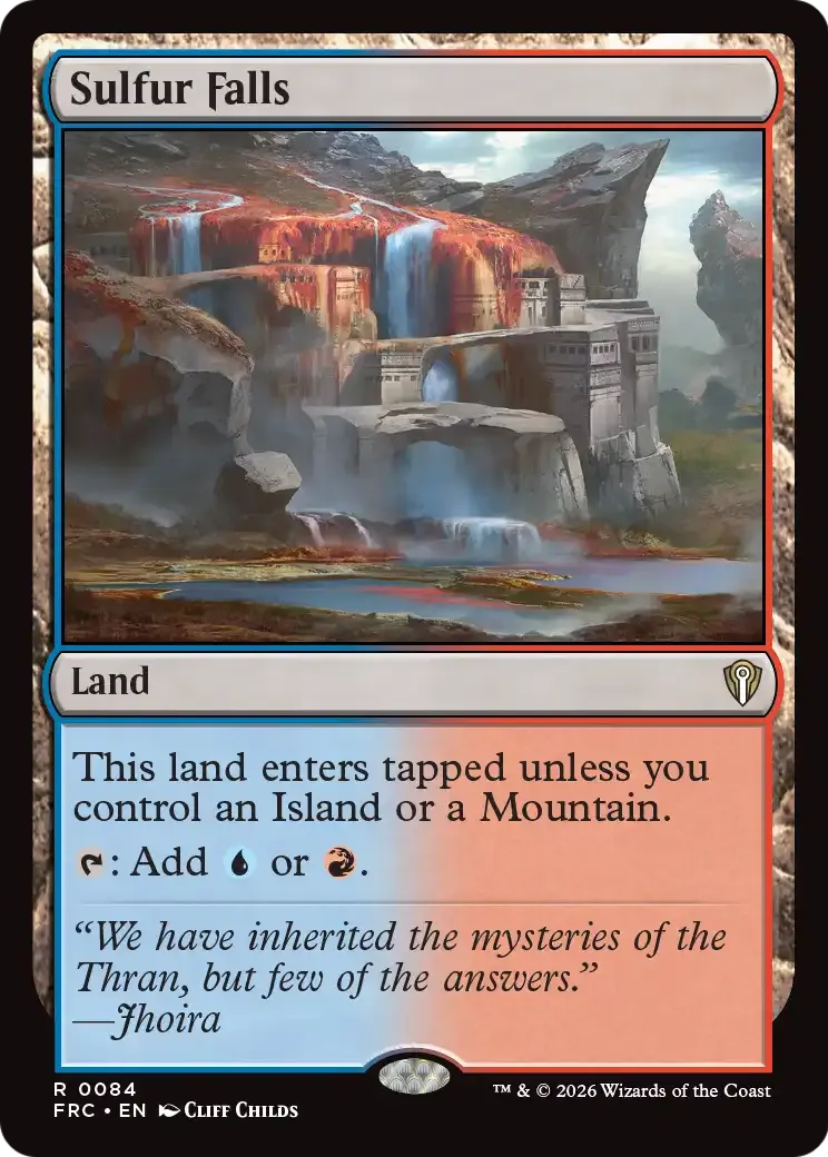 Chutes de soufre — Reality Fracture Commander — Magic: The Gathering