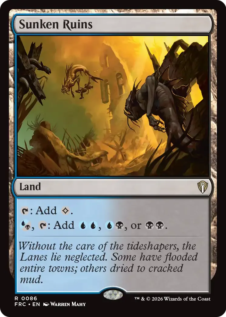 Sunken Ruins — Reality Fracture Commander — Magic: The Gathering