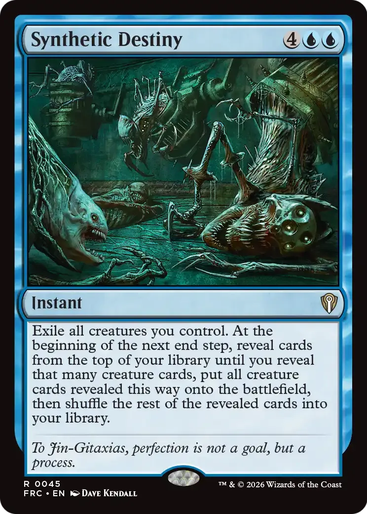 Synthetic Destiny — Reality Fracture Commander — Magic: The Gathering